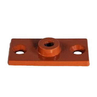 The Plumber's Choice Rod Hanger Plate in Copper Epoxy Coated Iron in for 38 in. Threaded Rod (20-Pack) 38CLFEC-20