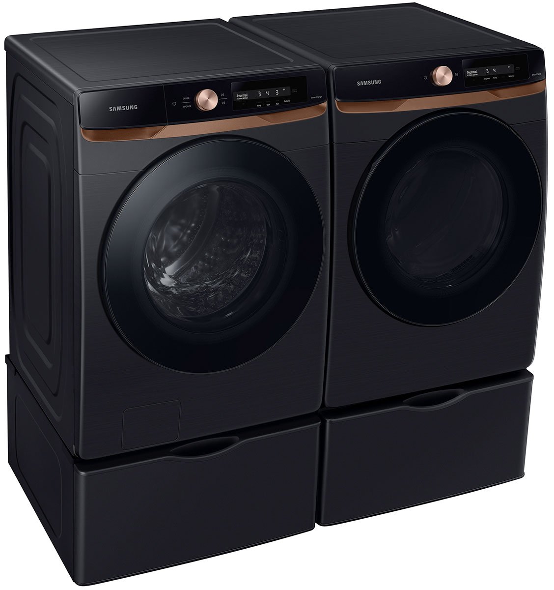  7.5 Cu. Ft. Brushed Black AI Smart Dial Gas Dryer With Super Speed Dry And MultiControl