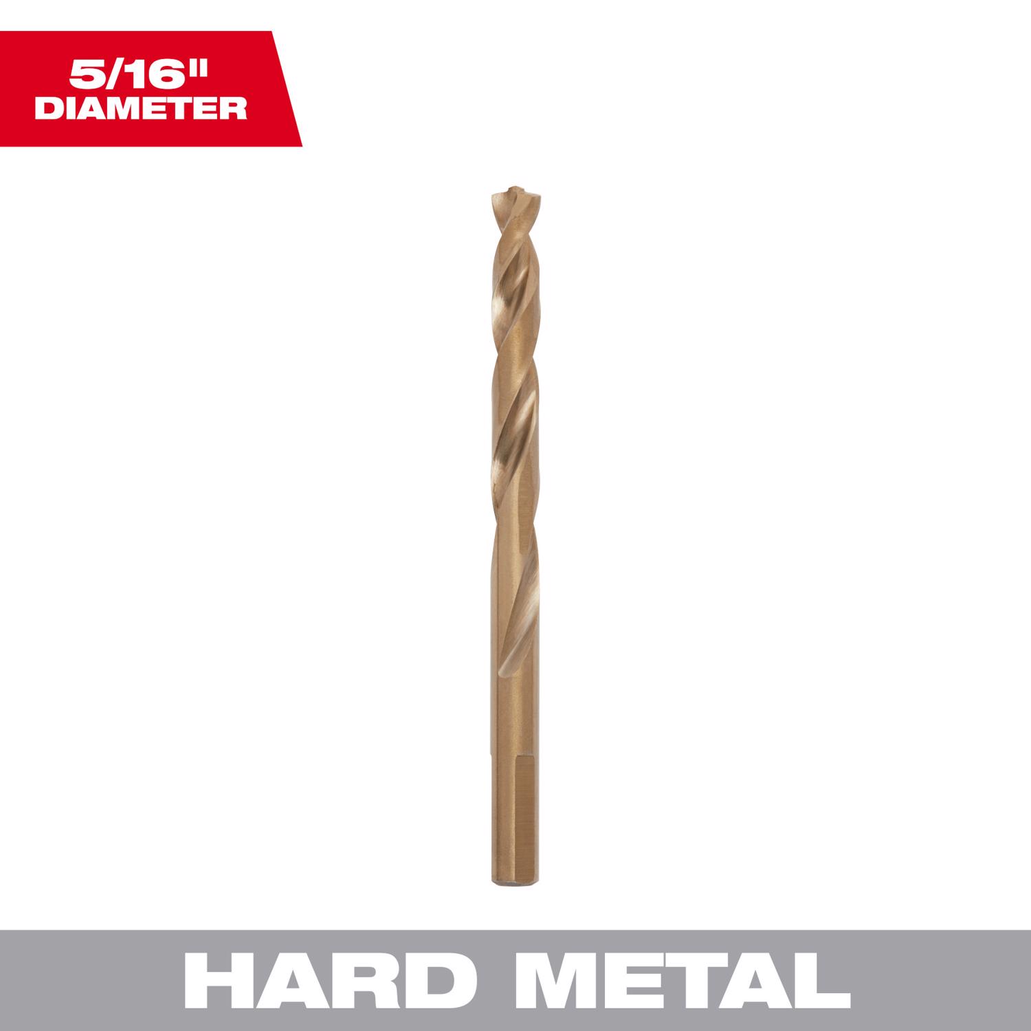 MW Red Helix 5/16 in. X 4-1/2 in. L Steel Thunderbolt Drill Bit 1 pc