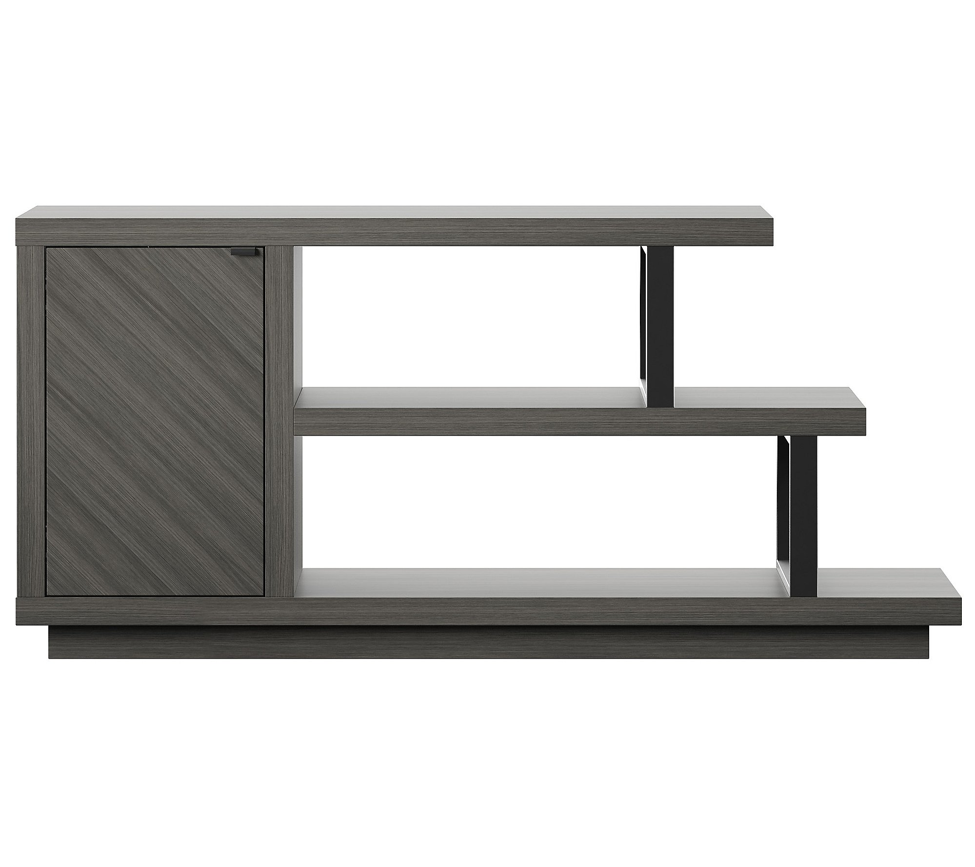 Twin Star Home Anderson TV Stand Contempo Asymmetrical Storage