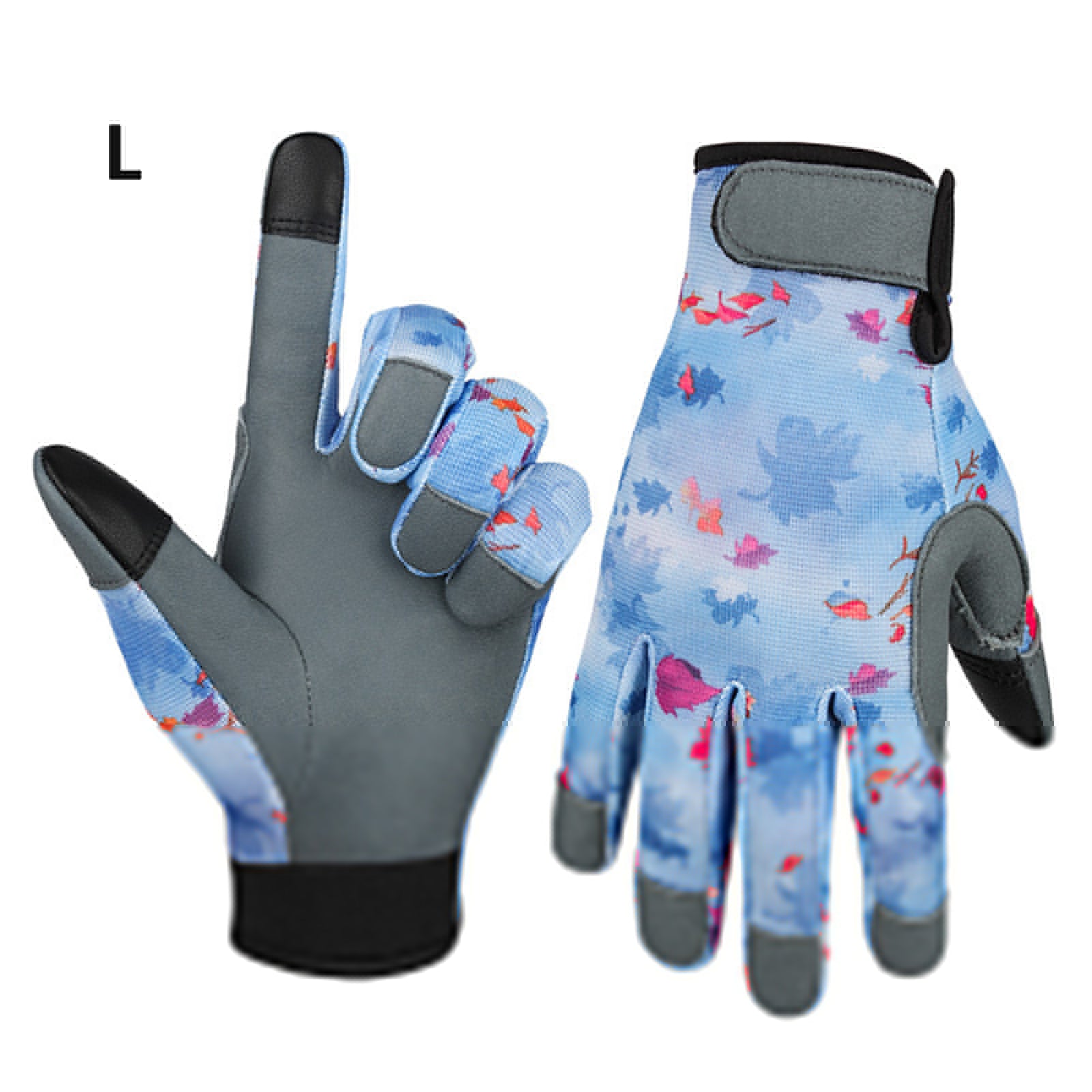 MAHAQI Safety Gloves Non-Slip Stab-Proof Durable Touch Screen Comfortable Sheepskin Fabric Breathable Garden Planting Tools