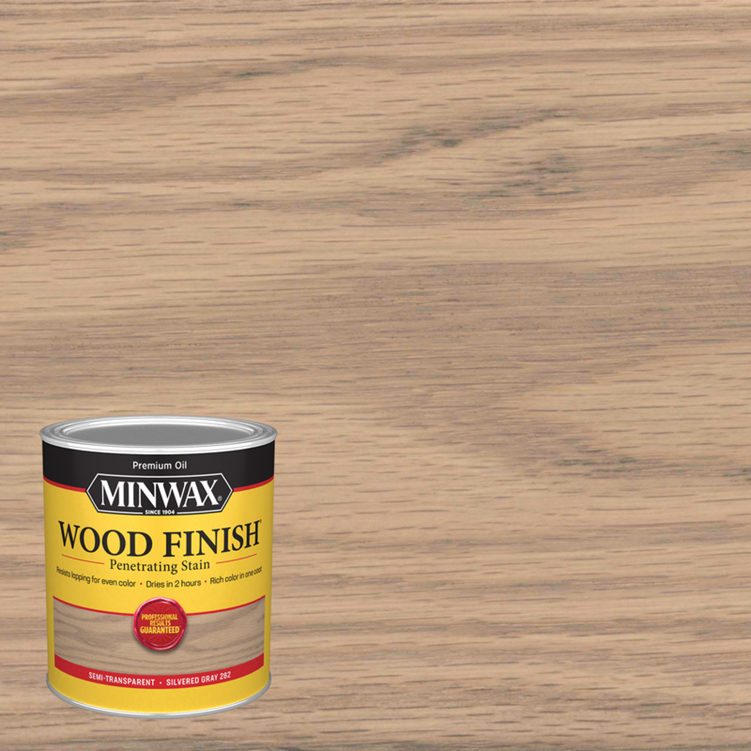 Minwax Wood Finish Semi-Transparent Silvered Gray Oil-Based Penetrating Wood Stain 1 qt