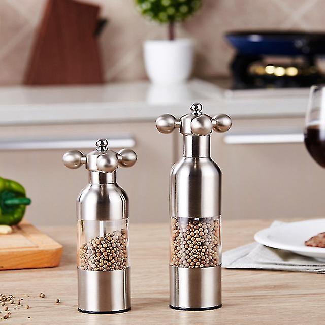 Black Pepper Mill Salt Pepper Grinder Spice Grinder Kitchen Creative Gadgets Pepper And Salt Grinder Grindering