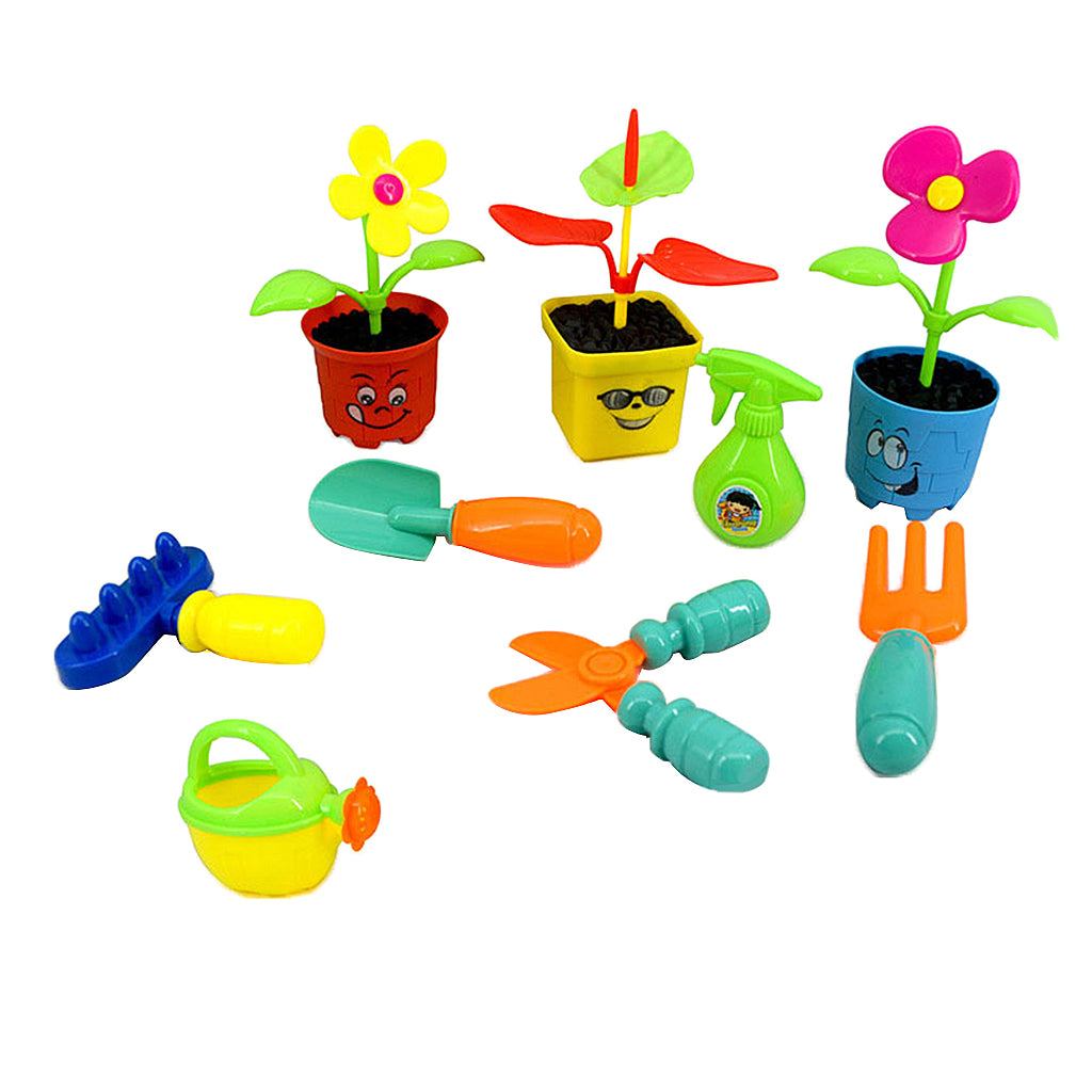 Gazechimp Kids Tool Set Garden Play Toy Gardening Pretend Tools for Children Rake