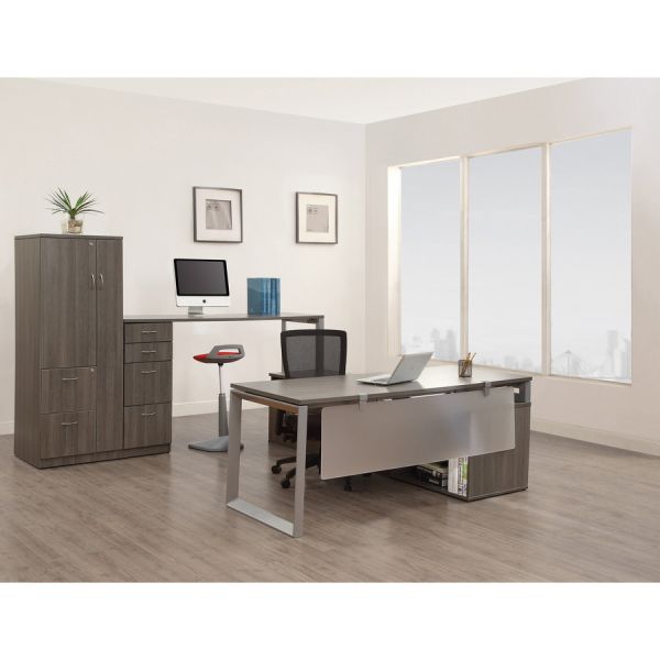 Lorell Relevance Series Charcoal Laminate Office Furniture