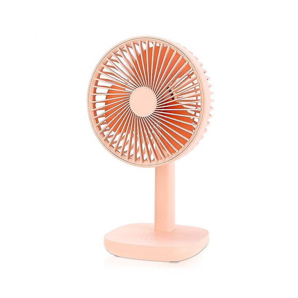 F6 Fan Stand Desktop Shaking Charging Fan Keystroke Speed Regulation Fan With Adjustable Angle Led Indicator Pink Blue