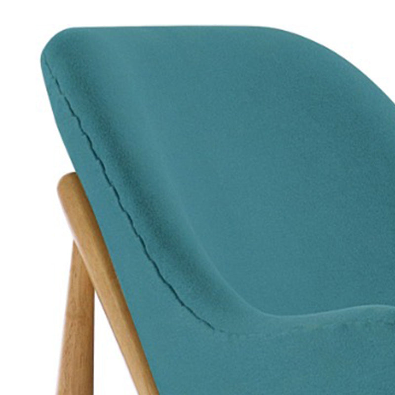 VERONIC Lounge Chair - Teal & Natural