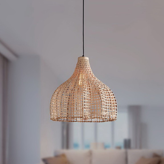 47th   Main CMR048 Natural Cane Hanging Lamp