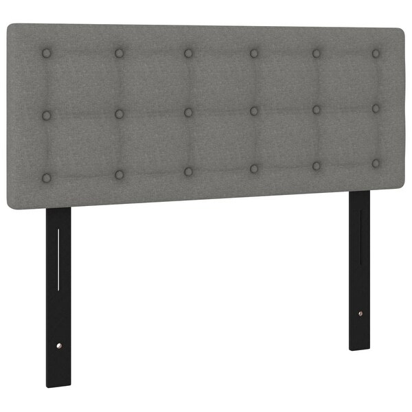 vidaXL Headboards 2 pcs Light/Dark Gray multisize Fabric - - 37421092