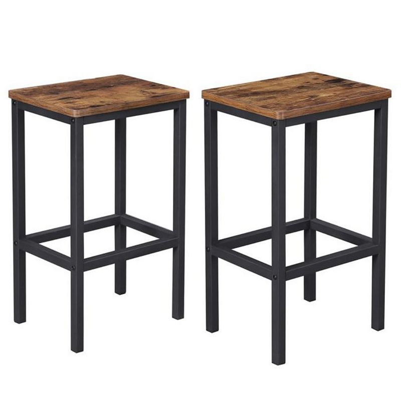 BreeBe Set of 2 Industrial Bar Stools