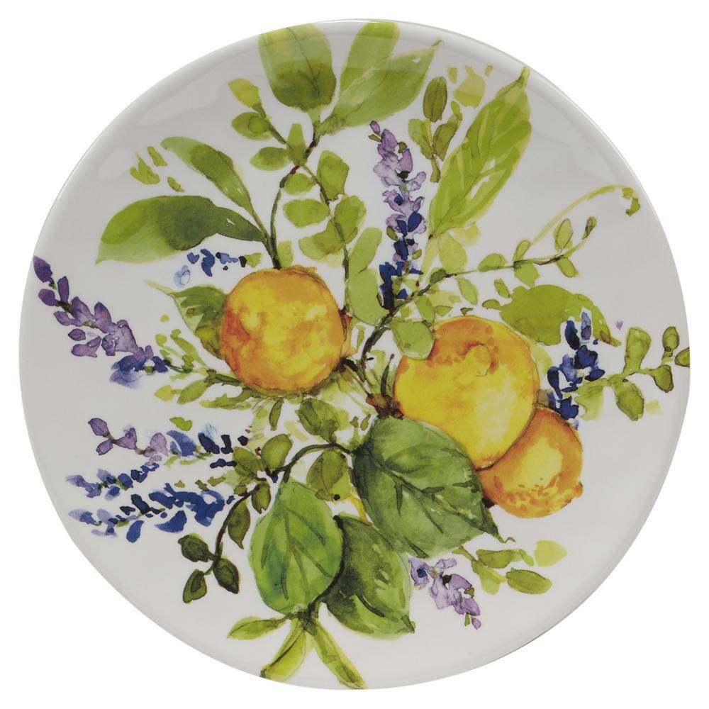 Certified International Lemon Zest 12-Piece Melamine Dinnerware Set (Service Set for 4) 89637