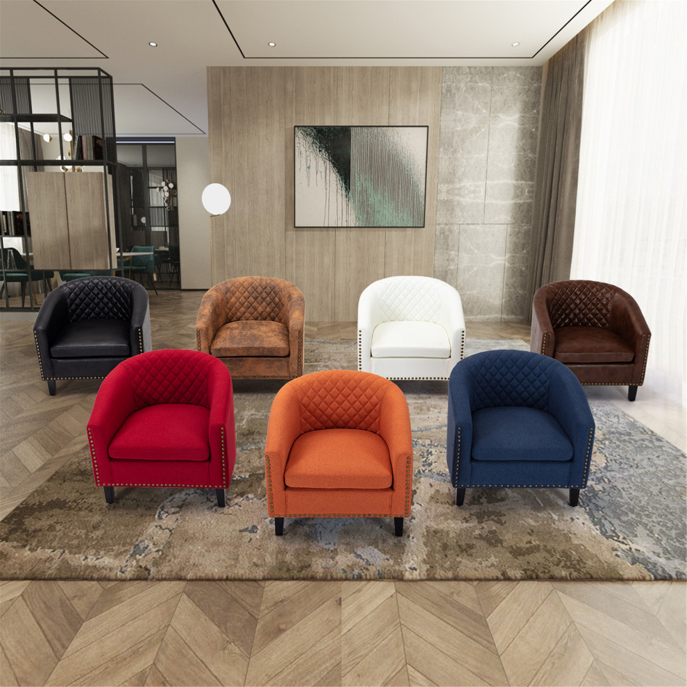 IA7005 Adrian Accent Chair  Coffee   Transitional   Armchairs And Accent Chairs   by IDEAZ International  LLC  Houzz