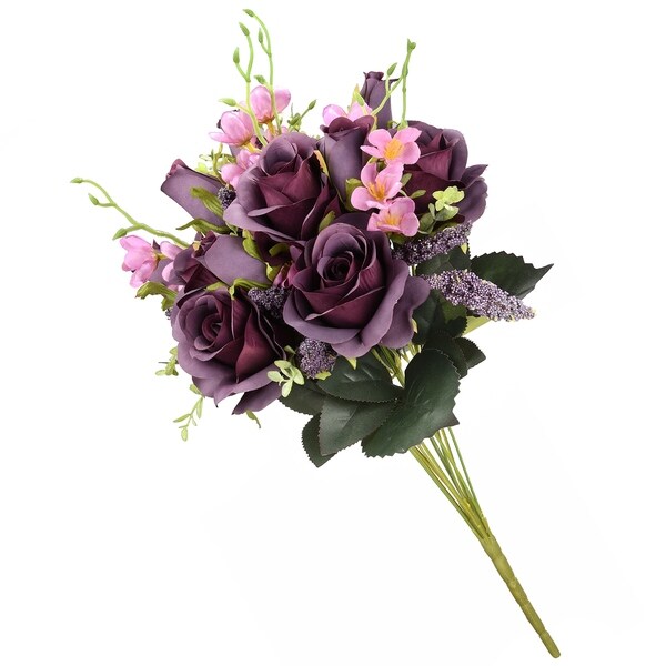 19 Purple Rose Bundle by National Tree Company