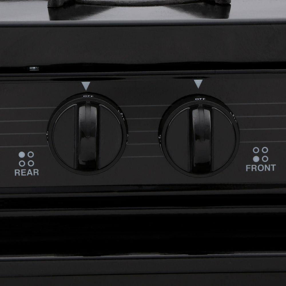 Premier 24 in. 2.97 cu. ft. Freestanding Gas Range in Black SCK3XRBP