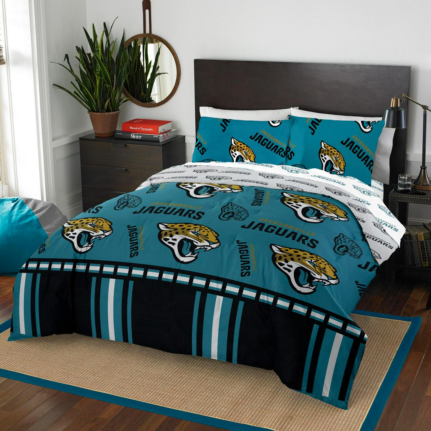 The Northwest Company Jacksonville Jaguars 5Piece Full Bed in a Bag Set  Crowdfused