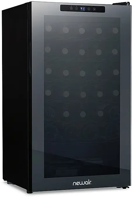 Newair Shadow Series 34 Bottle Wine Cooler Refrigerator - Black