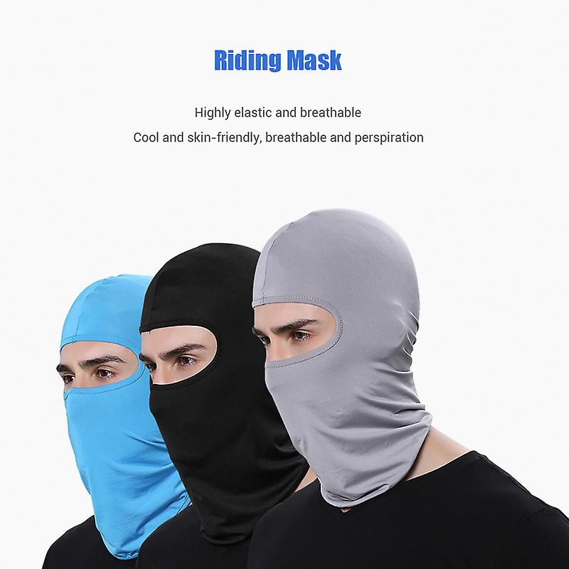 3pcs Lycra Balaclava Hood Motorcycle Bandana Cycling Ski Face Hat Tactical Hood Helmet for Outdoor Sport