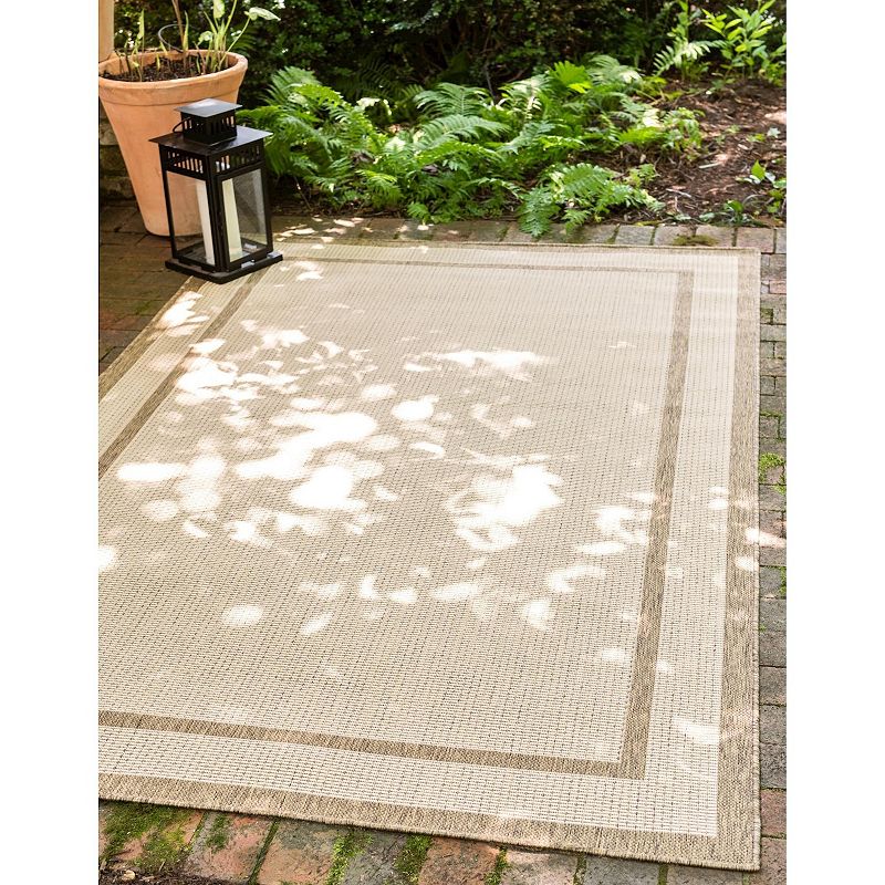 Unique Loom Border Indoor Outdoor Area Rug