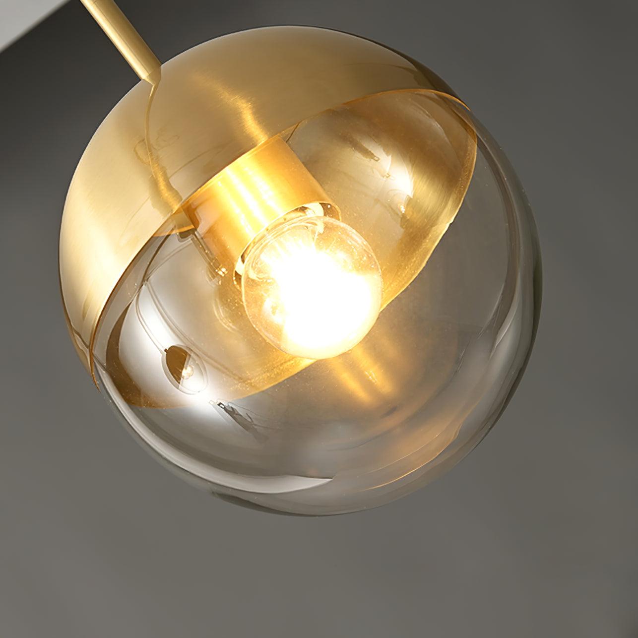 Brass Globular Table Lamp