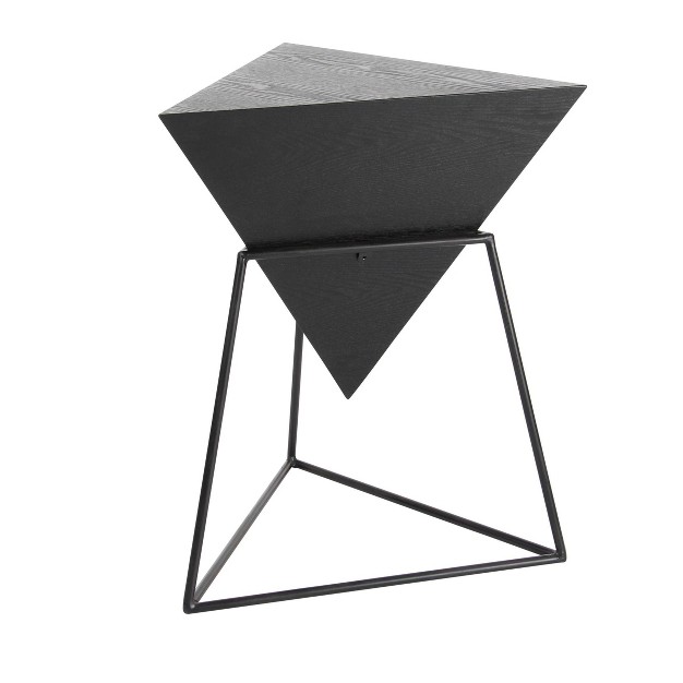 Modern Triangular Accent Table Gray Olivia amp May