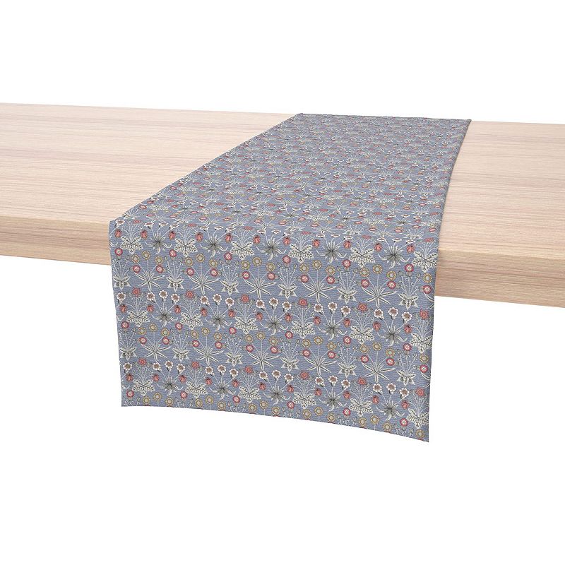 Table Runner， 100% Cotton， 16x72， Floral 50