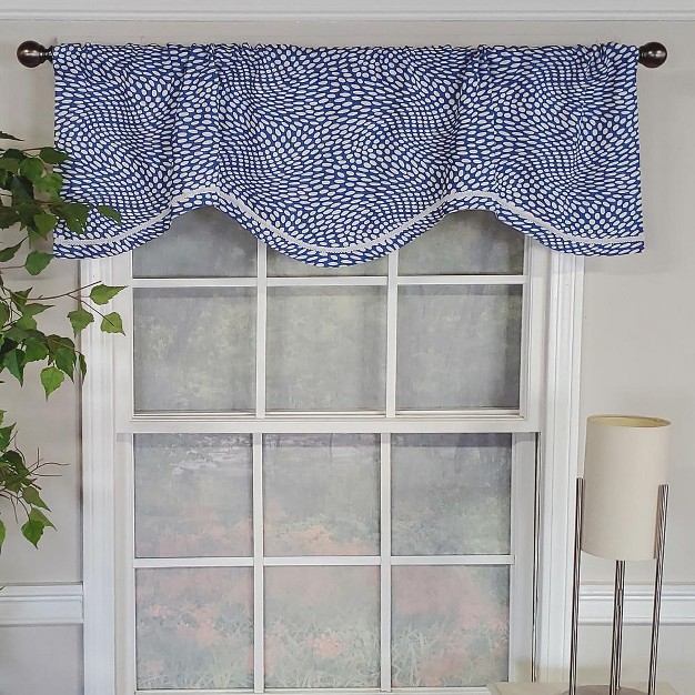 Rod Pocket Valance 50 quot X 17 quot Blue By Rlf Home