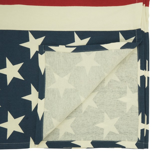 Saro Lifestyle Tablecloth With American Flag Print