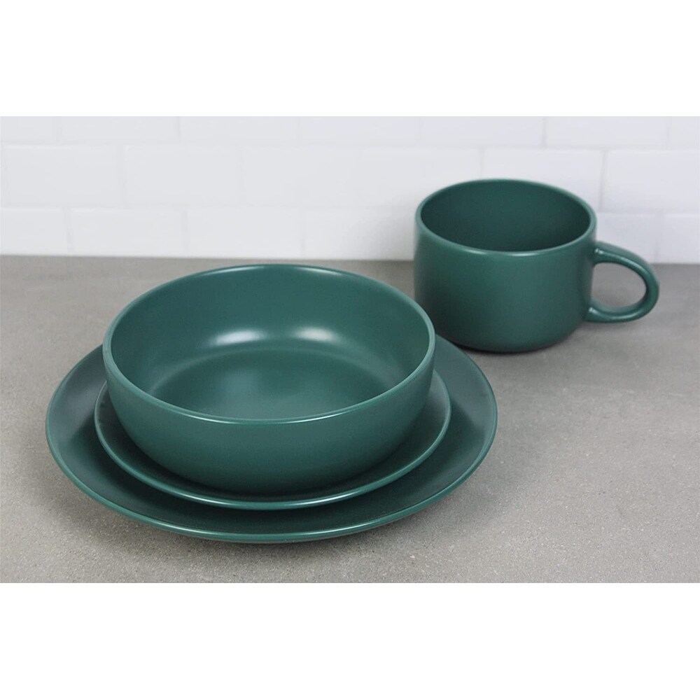 Wazee Matte 32 Pc Coupe Dinnerware Set