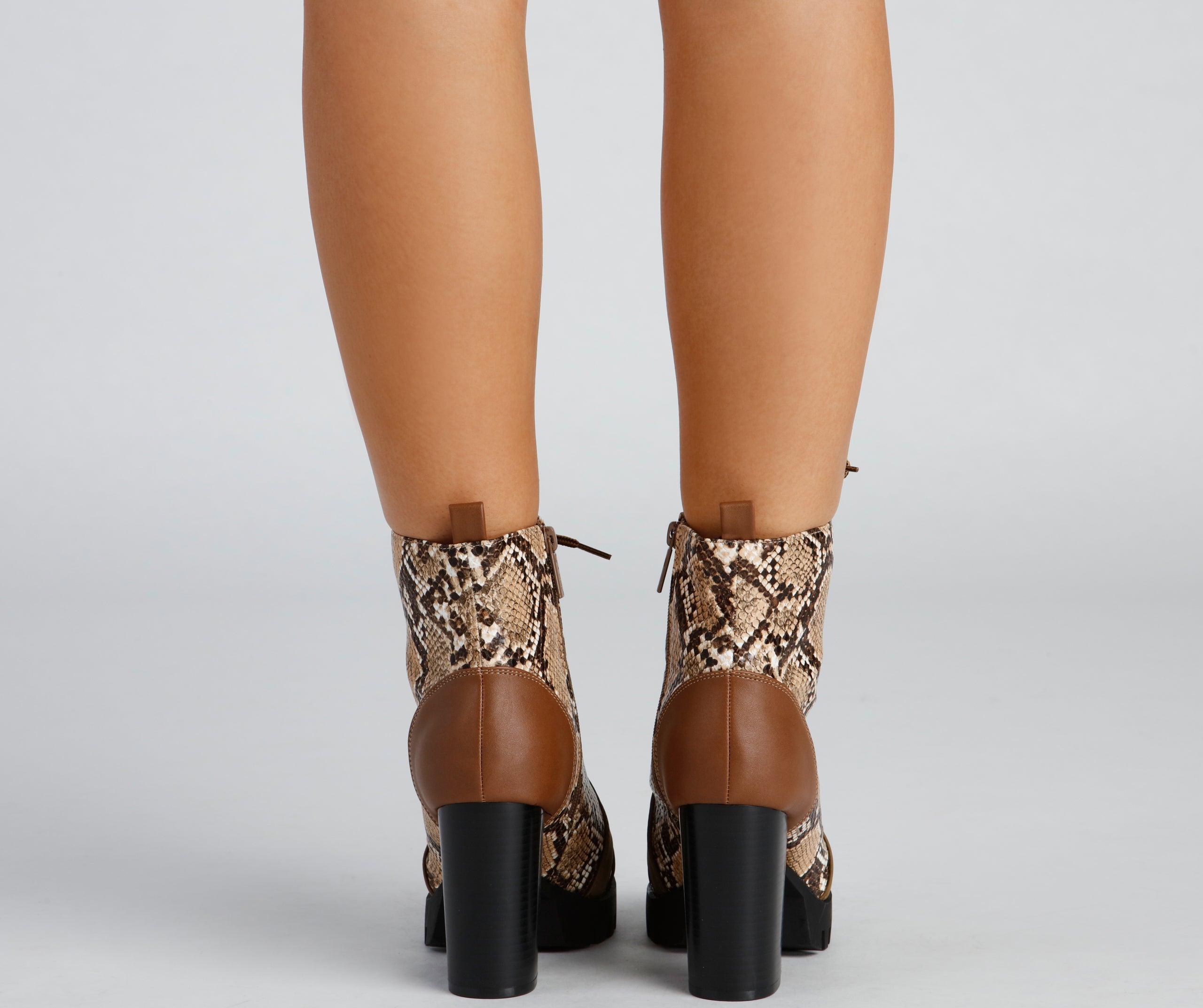 Sassy N' Fierce Snake Lug Booties