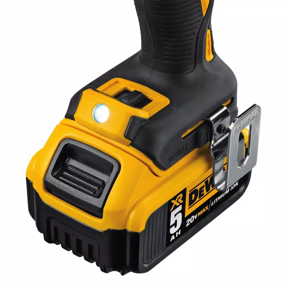 DEWALT 20-Volt MAX XR Cordless Brushless 3-Speed 1/2 in. Hammer Drill， (2) 20-Volt 5.0Ah Batteries and Mech Tool Set (142-Piece) and#8211; XDC Depot