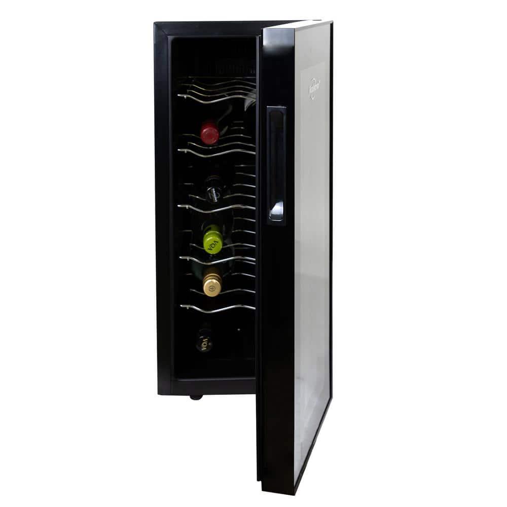 Koolatron 12 Bottle Wine Cooler Black 1 cu ft