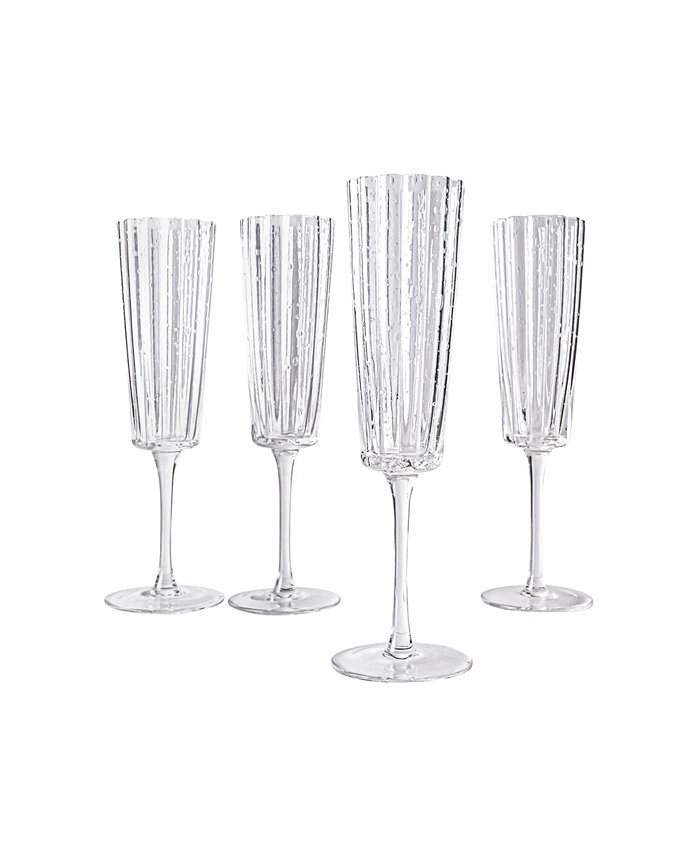 Laura Ashley Champagne Glasses Set of 4