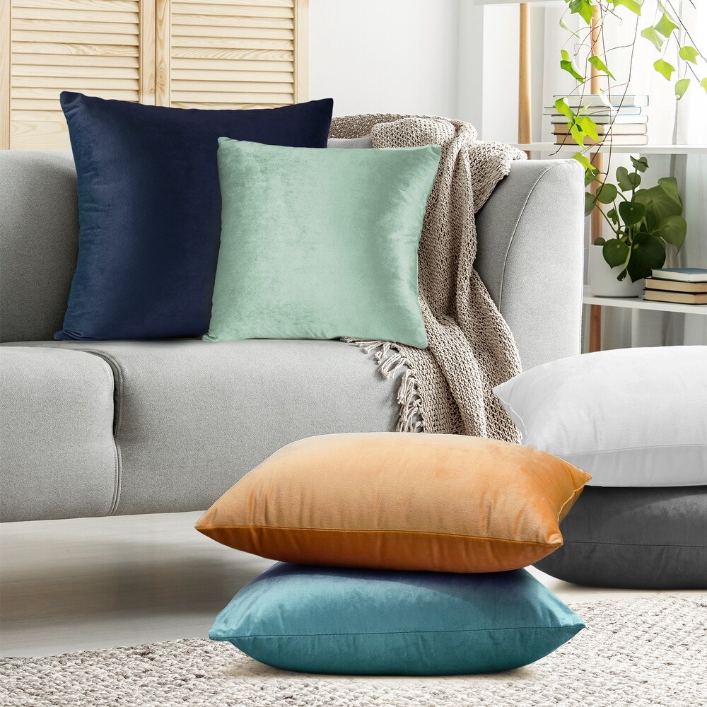 Porch   Den Cosner Microfiber Velvet Throw Pillow Covers (Set of 2)