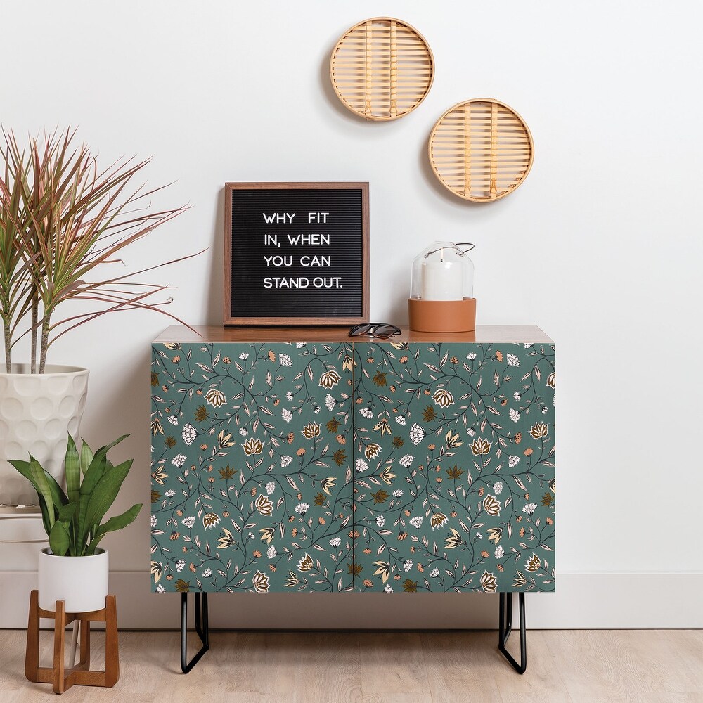 Heather Dutton Solstice Boho Geometric Made to Order Credenza Cabinet