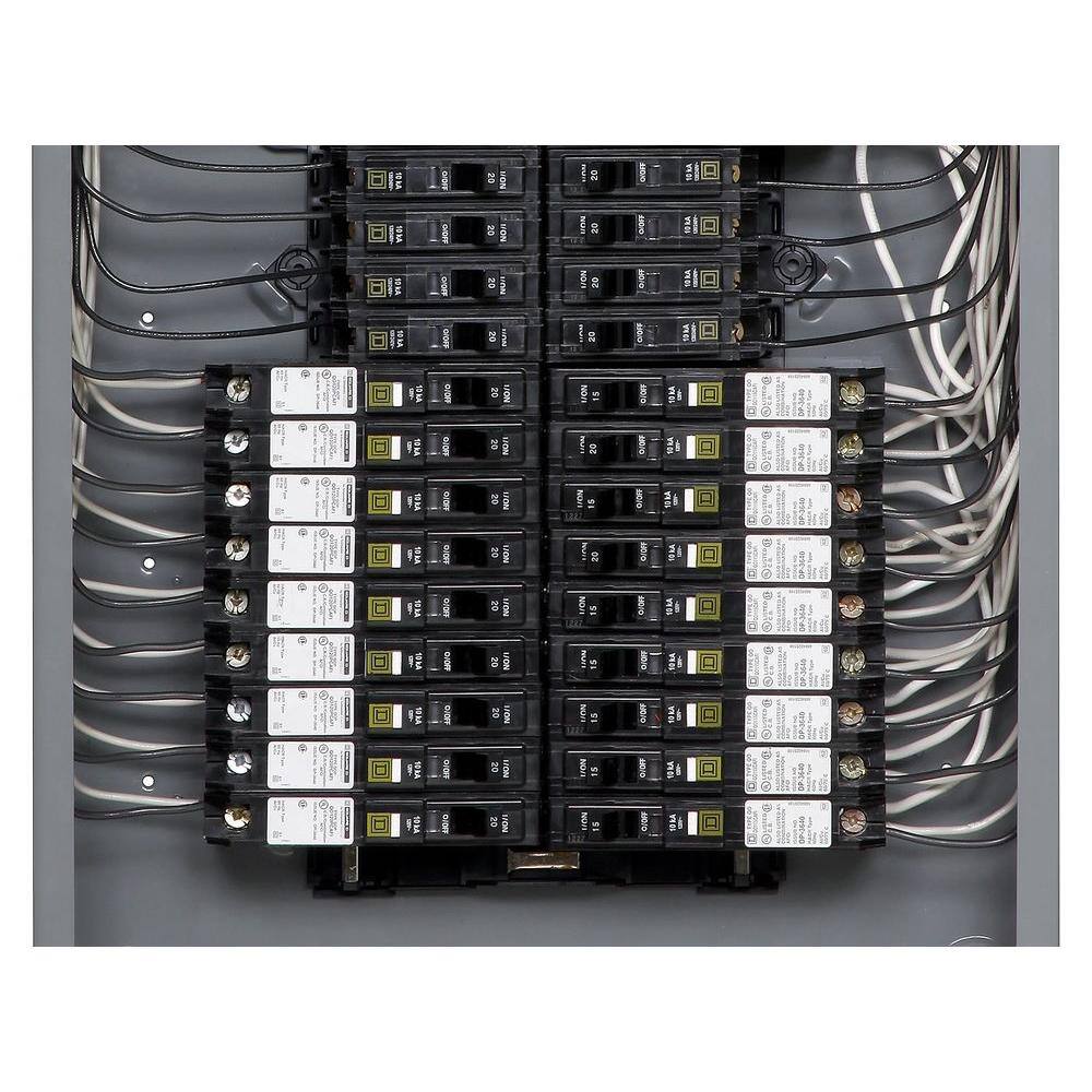 Square D QO 20 Amp Single-Pole Dual Function (CAFCI and GFCI) Circuit Breaker (4-Pack) QO120DFC4