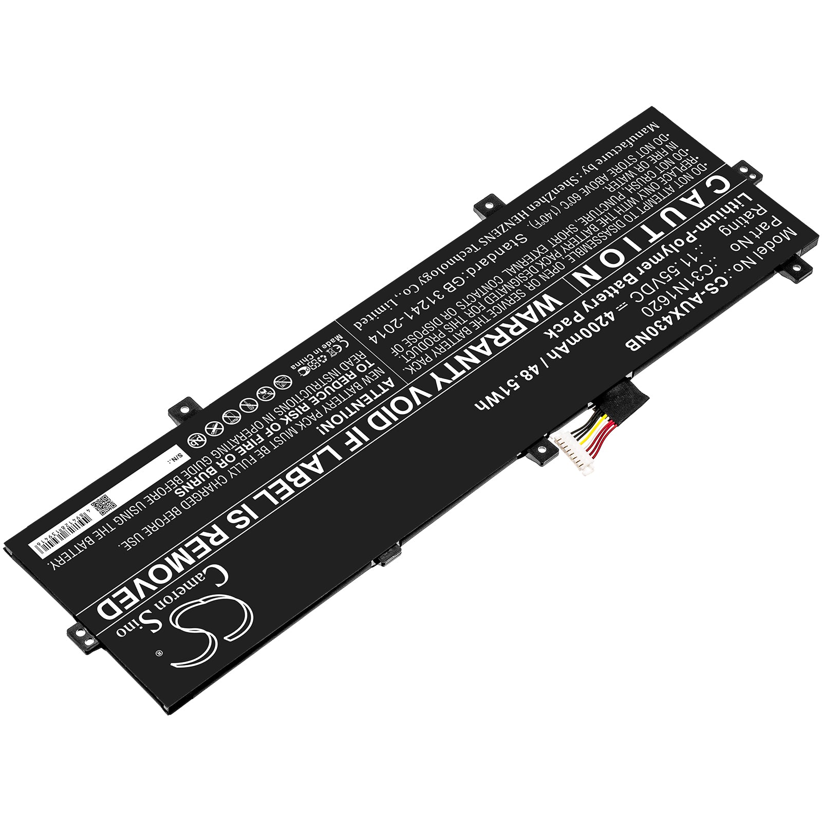 Asus BX430 BX430UA BX430UQ P5340FF PRO P5340 PRO P Replacement Battery BatteryClerkcom Laptop and Notebook