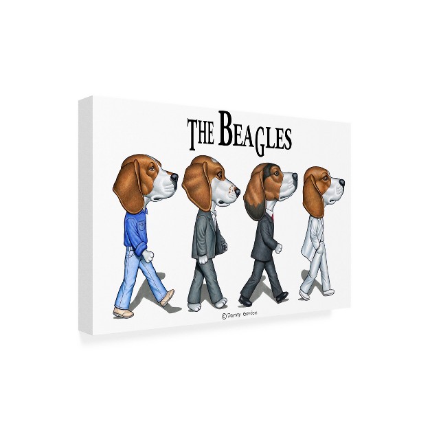 Trademark Fine Art danny Gordon Art x27 the Beagles x27 Canvas Art