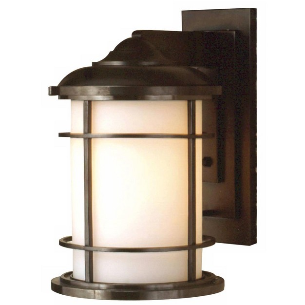 High Bronze Outdoor Wall Light