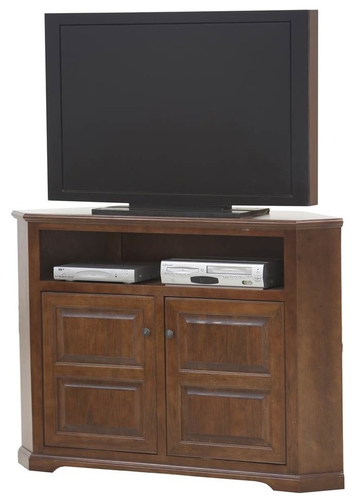 Eagle Furniture Tall Savannah 56 quotWide Corner TV Console   Farmhouse   Entertainment Centers And Tv Stands   by ShopLadder  Houzz