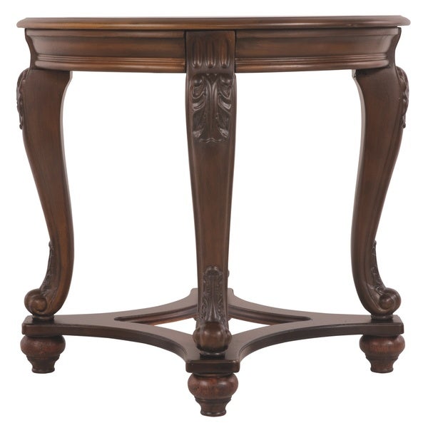 Norcastle Dark Brown Round End Table