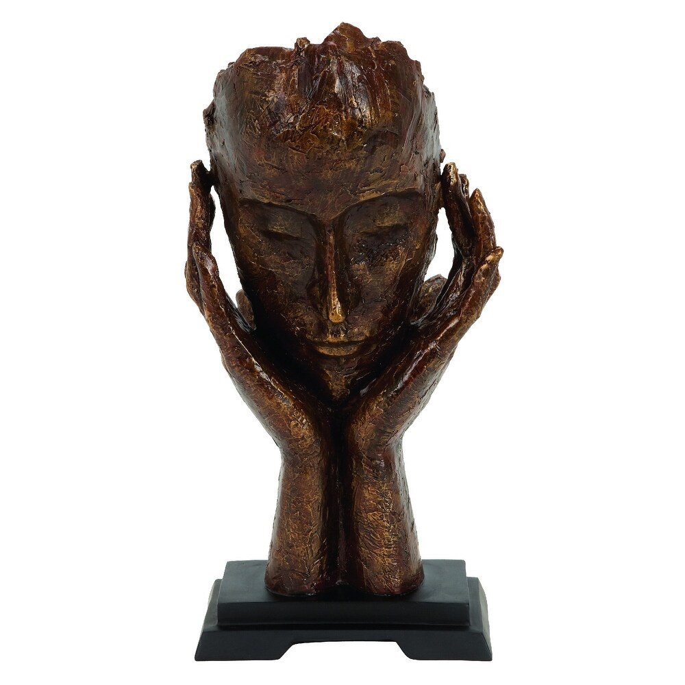 The Thinker Contemporary 16 inch Table Sculpture Decor