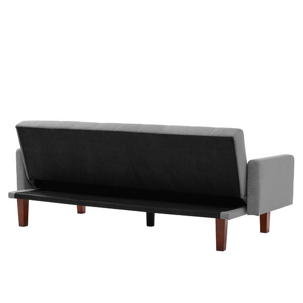 Wooden Legs Linen Fabric Living Room Sofa Couch