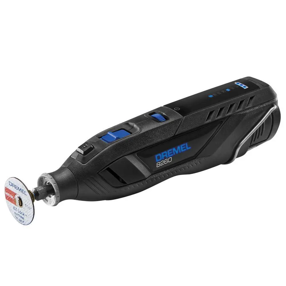 Dremel 8260 12VLi-Ion Variable Speed Cordless Smart Rotary Tool with Brushless Motor5 accessories3Ah BatteryChargerTool Bag
