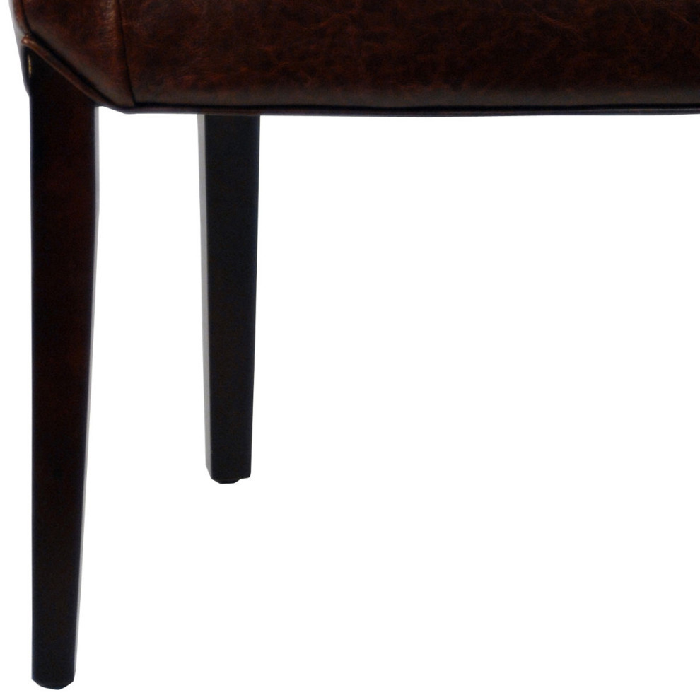 Ted Leather Arm Chair Brown   Modern   Armchairs And Accent Chairs   by Virgil Stanis Design  Houzz