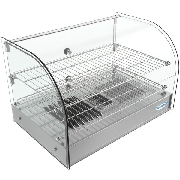 22-Inch Commercial Countertop Food Warmer Display Case Merchandiser 1.5 cu.ft.