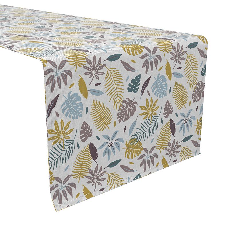 Table Runner， 100% Cotton， 16x72， Paradise Palm