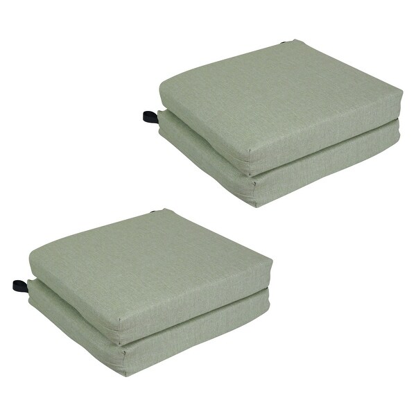 20-inch by 19-inch Premium Woven Olefin Indoor/Outdoor Chair Cushions (Set of 4) - 20 x 19