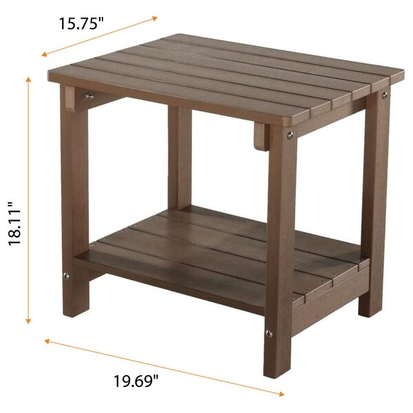 Panama Plastic Wood End Table