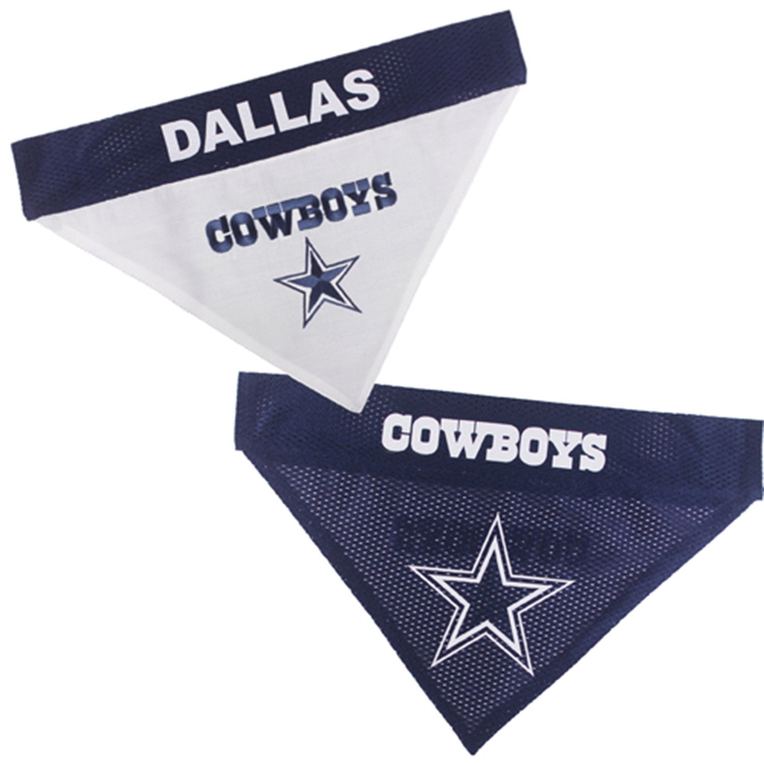 Pets First NFL Dallas Cowboys Dog Bandana - Licensed， Reversible Pet Bandana - 2 sided Bandana