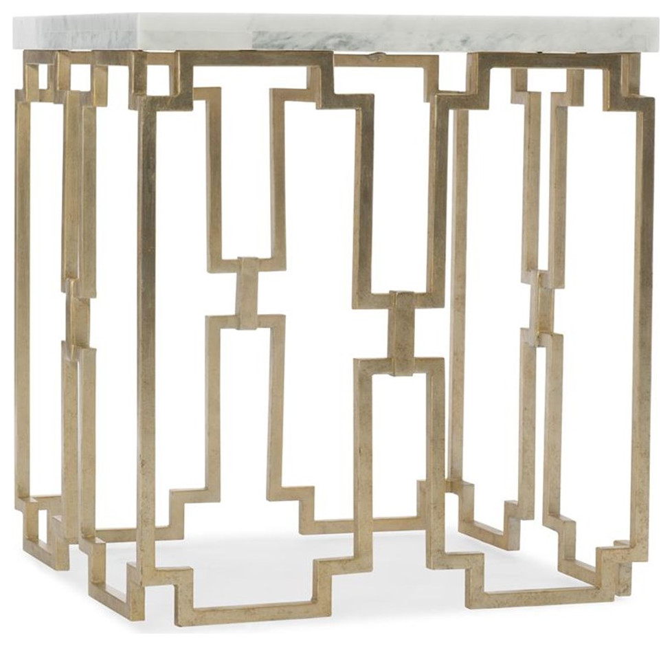 Home Square Metal End Table in White Marble and Gold Base   Set of 2   Contemporary   Side Tables And End Tables   by Homesquare  Houzz